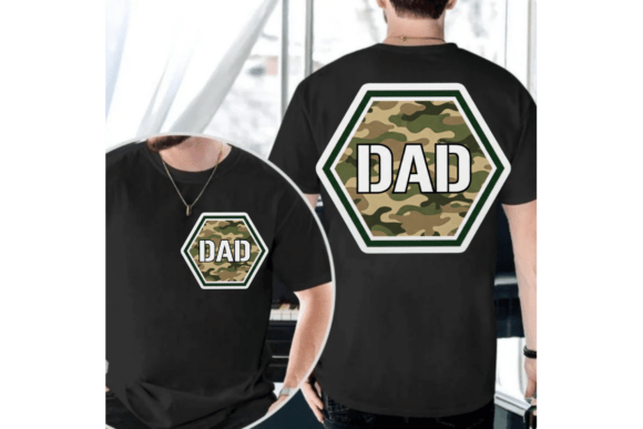 Camouflage Dad Shirt, Varsity Dad Png: A Creative Asset for Modern Design