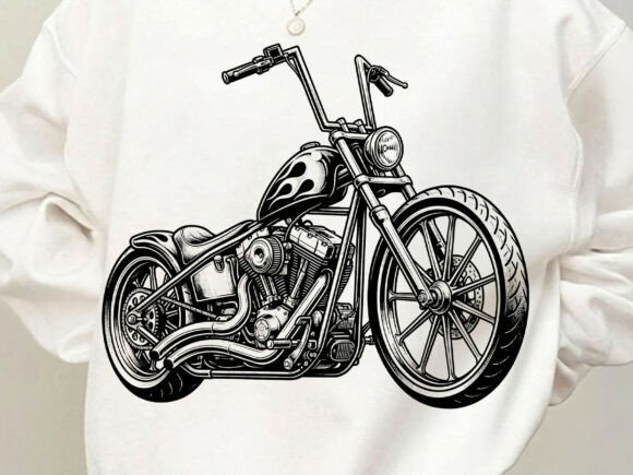 Chopper Motorcycle Biker Tshirt Design: More Than Just a Graphic