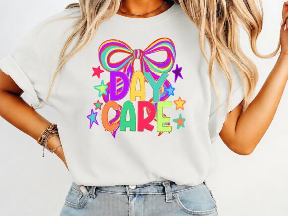 Daycare Back to School Coquette T-Shirt: Your Cheerful Design Solution