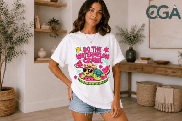 Do the Watermelon Crawl Turtle PNG: A Country Summer Essential