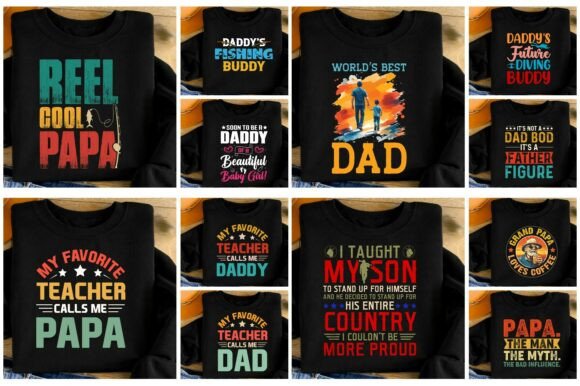 Father's Day PNG T-Shirt Design Bundle: A Complete Creative Toolkit