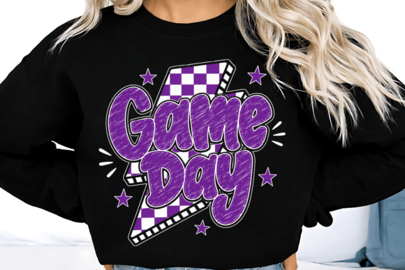 Game Day Purple Shirt PNG: A Bold Graphic for High-Energy Projects