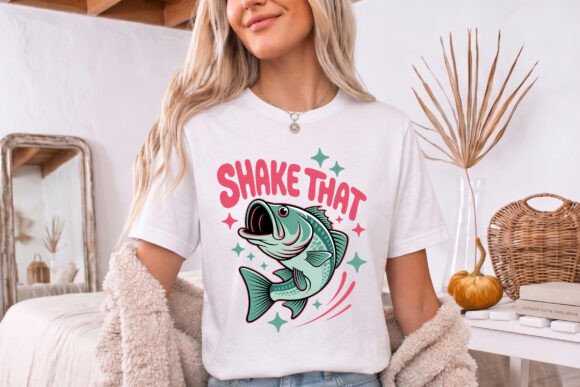 Shake That Funny Fishing Png: A Retro Graphic with Modern Appeal